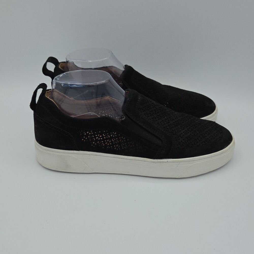 Vionic Kimmie Perforated Black Suede Slip On Sneakers Shoes Women Size 10 EUC - Picture 6 of 9